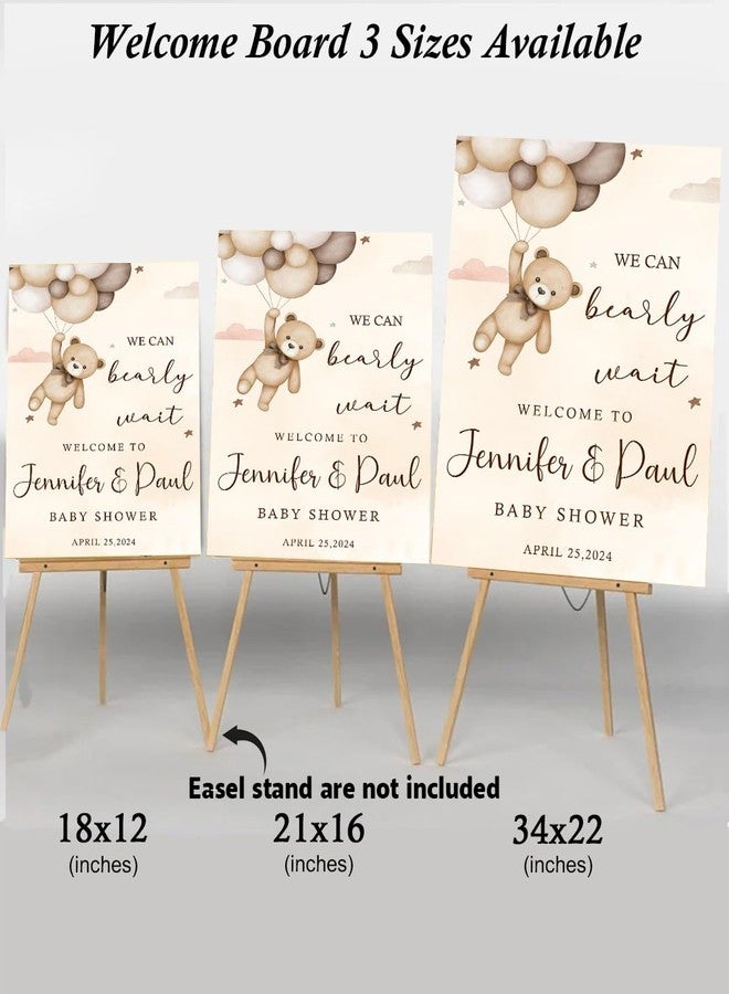 Theme My Party Customised Baby Shower Welcome Sign Board - Personalised Baby Shower Signage for Decorations - Image 4